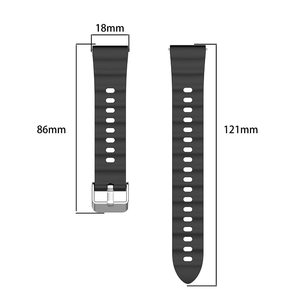 Bracelet en silicone ondulé compatible avec la montre <span class=keywords><strong>Huawei</strong></span> Watch GT <span class=keywords><strong>6</strong></span> ; Bracelet de montre connectée ; Bracelet pour la série <span class=keywords><strong>Huawei</strong></span> GT - Product Image 3