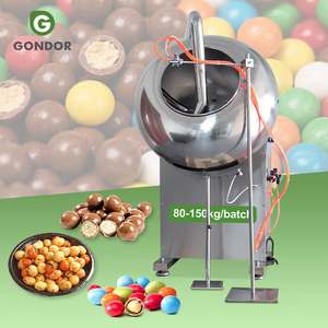 เครื่องเคลือบเมล็ดพืชแบบแท็บเล็ตความเร็วสูง Byc-800 สำหรับเคลือบถั่วลิสง ช็อกโกแลต อัลมอนด์ และน้ำตาล ราคา - Product Image 1