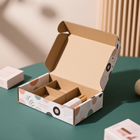 Boîte d'expédition personnalisée en carton ondulé mat laminé pour emballage cosmétique, fournisseur OEM ODM de papier avec logo imprimé