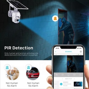 S10 Wireless Solar Powered Ubox 4G 360 PTZ Outdoor IP Cameras PIR Sensor WIFI CCTV <b>Battery</b> With SIM Card Solar <b>Camera</b> S10 Solar - Product Image 3