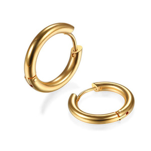 Pendientes de <span class=keywords><strong>Aro</strong></span> de Acero Inoxidable de 8mm-20mm, Chapados en Oro y Plata, para Mujeres y Hombres, Joyería para <span class=keywords><strong>Piercing</strong></span>, Regalo Hipoalergénico, Pendientes de Cartílago y Hélix - Product Image 1