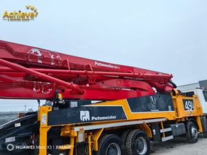 Camión Bomba de Concreto Putzmeister Usado con Chasis Benz 49m M49-5RZ para Maquinaria de Construcción en Venta - Product Image 3