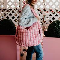 Sac fourre-tout matelassé pour femme, léger, rembourré de duvet, style hobo, grande taille personnalisée, sac à bandoulière d'hiver
