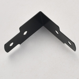Soporte de hierro negro para estantes, conector de hardware de ángulo recto de 90 grados, duradero para cajas y bolsas de madera - Product Image 1