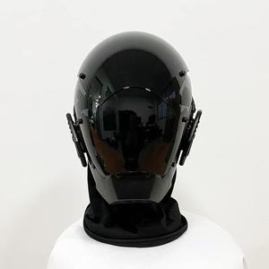 Máscara <span class=keywords><strong>Cyberpunk</strong></span> Personalizada, Dispositivo Mecánico de Ciencia Ficción, Máscara Punk para Cosplay, Halloween, Máscara Negra - Product Image 6