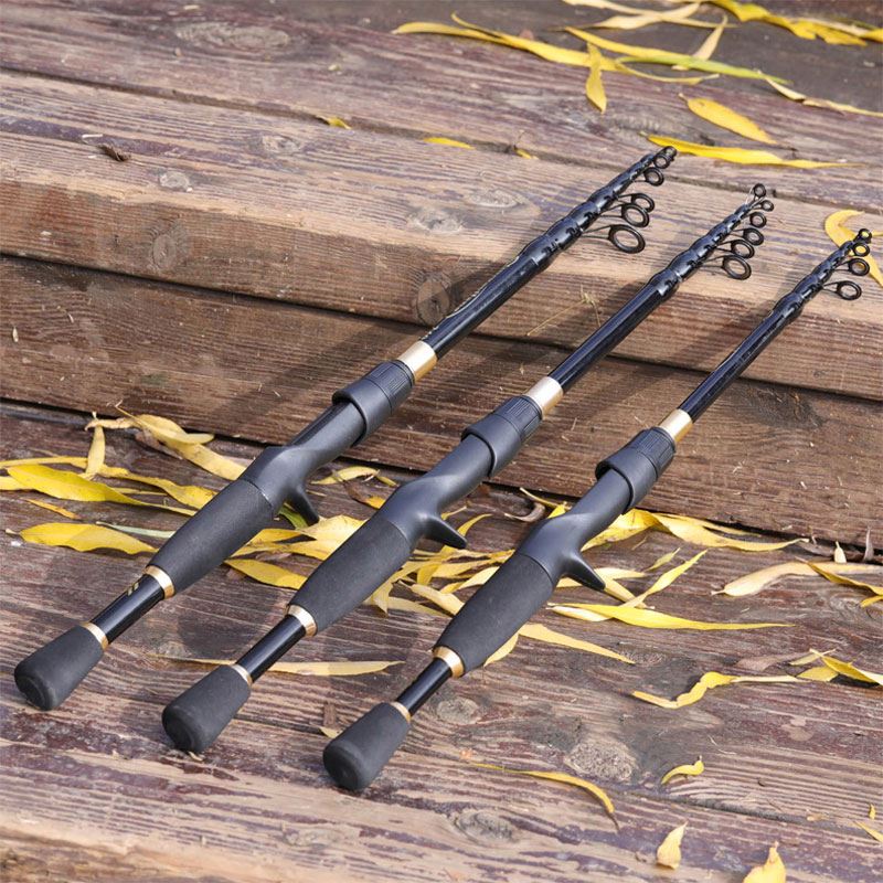4.5 telescopic fishing rod SIRIUS CREEK (10-40g) MiFine Reaction Tackle Telescopic Carbon Spinning Rod collapses to a fraction of its length for easy travel and backpacking Portable Fiberglass Telescopic Fishing Rod