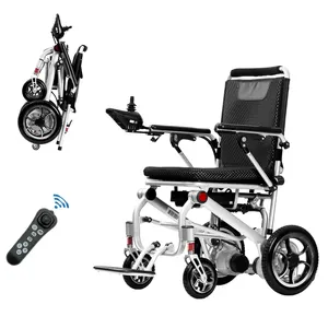 새로운 브러시 모터 12Ah 리튬 접이식 휠체어 장애인용 전동 휠체어
