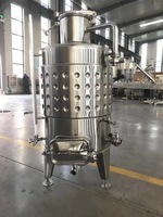 Réservoir de fermentation de vin de fruits 500L 5BBL en acier inoxydable de taille personnalisée avec soupape de surpression et orifice d'échantillonnage