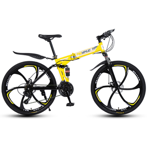 Consegna Rapida, Disponibile in Magazzino, Bicicletta Pieghevole da Uomo con Doppio Freno a Disco, 26 Pollici, Bici a Scatto Fisso - Product Image 2