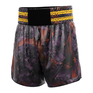 Pantalones Cortos de MMA Personalizados con Impresión Digital, Transpirables, de Secado Rápido, Elásticos, con Logotipo Delantero y Trasero, Cordón Ajustable, para Artes Marciales, Unisex, Adultos - Product Image 3