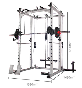 Rack de musculation multifonctionnel professionnel pour la maison, avec barre de traction haute et <span class=keywords><strong>basse</strong></span>, système de <span class=keywords><strong>poulie</strong></span> haute et <span class=keywords><strong>basse</strong></span> - Product Image 4
