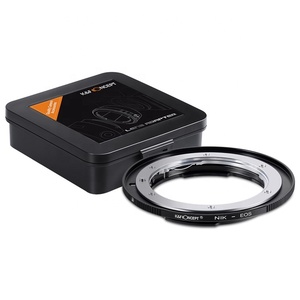 K & F Concept อะแดปเตอร์เลนส์อลูมิเนียมสีเงิน,สำหรับเลนส์ AI-EOS เลนส์เมาท์สำหรับเลนส์ Nikon F AI-S เลนส์ไปยังตัวกล้อง <span class=keywords><strong>Canon</strong></span> EOS - Product Image 6