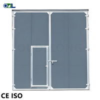 Conception durable de porte en aluminium de couleur de revêtement de poudre portes d'allée de bricolage pour l'Amérique du Nord