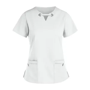 Gommage d'uniforme médical ODM personnalisé de haute qualité pour les médecins infirmières travailleuses de la santé hôpital tissé de qualité supérieure - Product Image 5