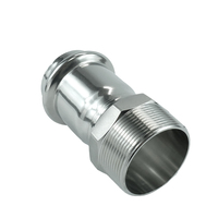 Adaptateur fileté mâle à sertir en acier inoxydable 304 316L BSP NPT DN20 DN25 DN32 1 pouce pour tuyau d'eau