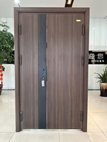 Portes en acier de sécurité pour la maison, cadre métallique réglable, résistance au feu 180 minutes, porte extérieure