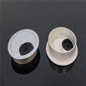 Cache-câble rond en plastique blanc Jin Aoding 50x60mm pour bureau d'ordinateur - Product Image 1