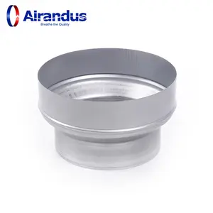 Factory price round Metal duct reducer for ventilation Metal Ducting Connector duct fittings Concentric