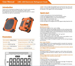LMC-310 고정밀 전자 디지털 냉매 가스 충전 저울 (냉매 충전 및 계량용) - Product Image 6