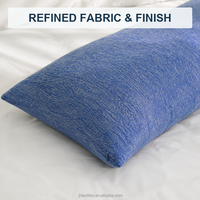 Oreiller long personnalisé avec logo, en mousse à mémoire de forme douce et pelucheuse, pour dormeurs sur le côté et le dos, avec housse en bambou, fabricant OEM ODM