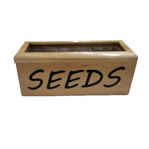 Caja de Madera para <span class=keywords><strong>Semillas</strong></span> de Jardín, Organizador de Almacenamiento de <span class=keywords><strong>Semillas</strong></span> con Divisores, Organizador de Almacenamiento de Madera, Caja de Almacenamiento de <span class=keywords><strong>Semillas</strong></span> de Vegetales - Product Image 4