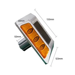 IP68 Impermeável Solar Powered Alumínio Cat Eye Road Studs One Shack PCM Piscando LED Solar Road Stud Luz