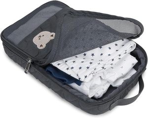 Bolsas Organizadoras de Pañales para Bebé, Paquete de <span class=keywords><strong>2</strong></span>, Impermeables, Colgantes, con Diseño de Oso, Reutilizables, Lavables, de Tela - Product Image 6