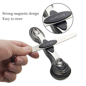 Juego <span class=keywords><strong>de</strong></span> cucharas medidoras magnéticas <span class=keywords><strong>de</strong></span> acero inoxidable, cuchara medidora para café, especias, superventas, 7 piezas - Product Image 4
