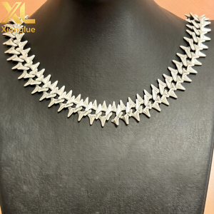 Exaggerated Punk Style Hip Hop Jewelry Wide Thick Heavy Gold Stainless Steel Spiked Thorns Cuban Link Bracelet for <b>Men</b> - Product Image 3
