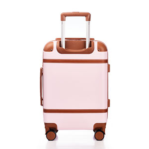 Maletas de viaje de PC ABS resistentes blancas de alta calidad, equipaje de diseñador Retro Vintage moderno ligero, Spinner duradero portátil - Product Image 6