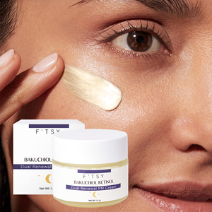 OEM Best Organic Plant Based Bakuchiol Retinol Double Renewal <span class=keywords><strong>Crème</strong></span> de Nuit Hydratant Visage pour Peaux Sensibles - Product Image 5