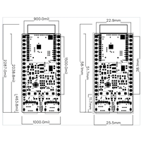 Carte de base ESP32-C6-DevKitC-1 ESP32-C6 WIFI6 BLE Zigbee à très faible consommation d'énergie compatible avec les modules de la série ESP32