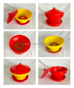 Ingrosso ZZ LM109 giorno vecchio pollo secchio di plastica automatico pollame Turbo pulcino alimentatore con coperchio - Product Image 3