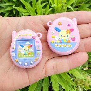 Cuentas de acrílico con forma de <span class=keywords><strong>Tamagotchi</strong></span> de dibujos animados japoneses de 36 mm x 30 mm, cuentas de acrílico con apertura de 3 mm - Product Image 3