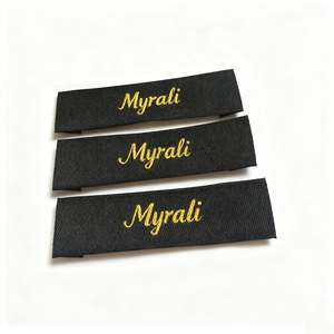 Etiquetas Tejidas Ecológicas para Ropa, Etiquetas Personalizadas con Logotipo, Etiquetas Lavables de Marca Privada - Product Image 1