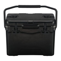 Glacière portable rotomoulée de 25 L avec poignée, boîte isotherme rigide pour la pêche, le camping, les voyages en plein air