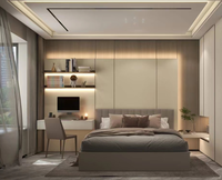 Services professionnels modernes d'aménagement intérieur pour les zones chambre, salle à manger et escalier – Conception graphique 3D personnalisée tout-en-un