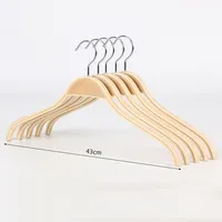 Solid Wood Shirt Hanger for Women, Non-Slip Splint