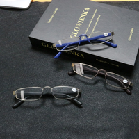 Lunettes de lecture métalliques classiques carrées Readsun 2026 nouvelle mode pour hommes avec étui de voyage