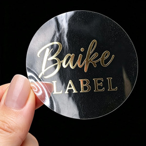 Personalized Round Vinyl Adhesive Die Cut <strong>Sticker</strong> Food Product Label Custom Gold Foil Printing Logo <strong>Sticker</strong> Roll - Product Image 6