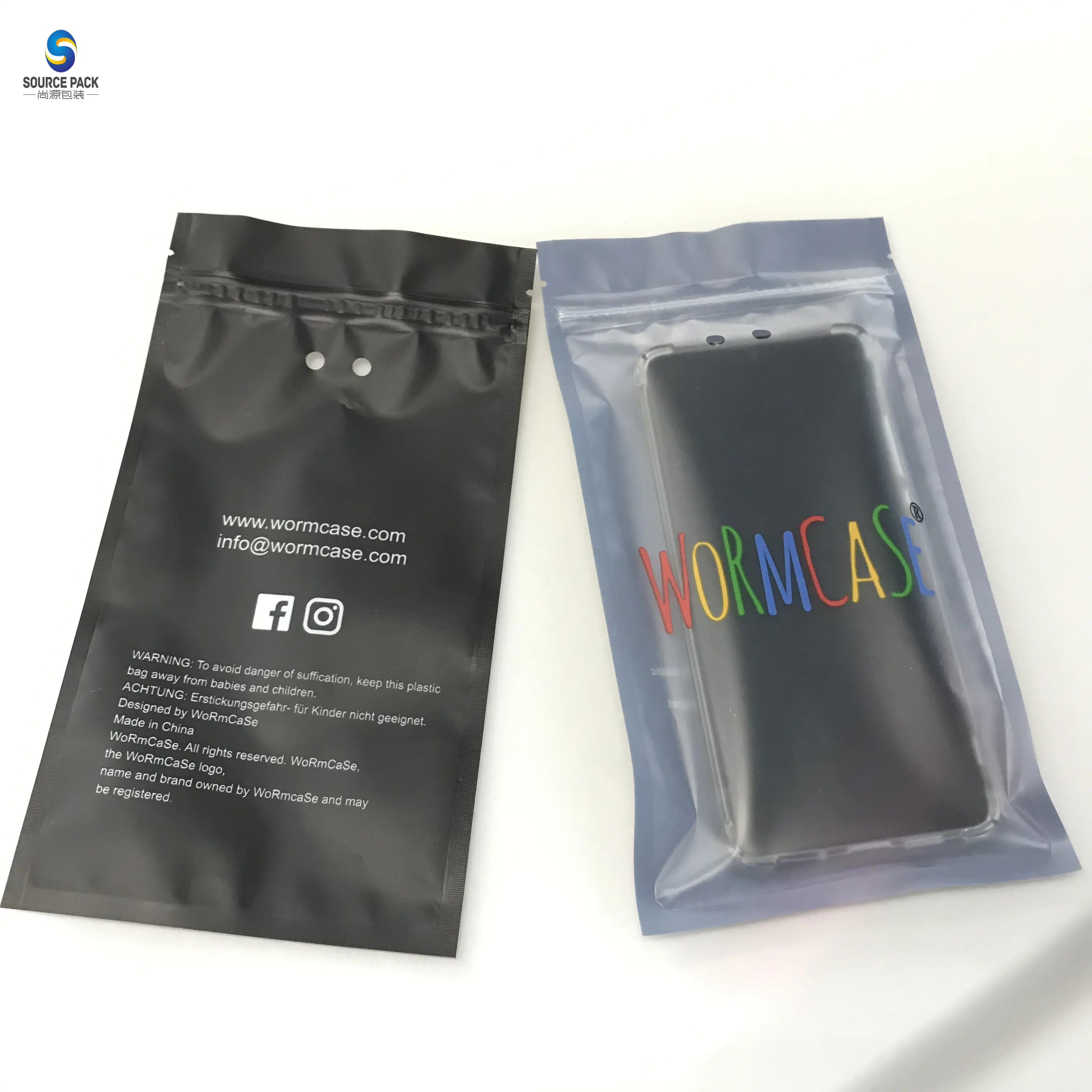 Custom Printed Plastic Mobile Phone cell phone cases accessories retail packaging bag