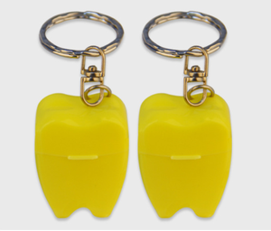 2020年プロモーション歯型デンタルフロス、キーリング付き、カスタムプリント - Product Image 2