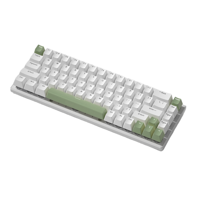 HX-JX04 Wholesale RGB Gaming Mechanical Keyboard Three-mode 68-Key 65% Wired+Wireless Hot-Swap Portable Office Keyboard