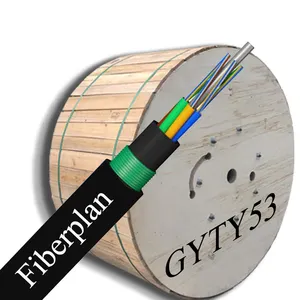 GH fiberplan Gyta53 Gyty53 kanalı doğrudan gömülü Fiber optik kablo 12 24 36 48 72 96 çekirdek GYTA GYTA53 GYTY53 Fiber optik kablo