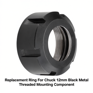 แหวนทดแทนสำหรับชิ้นส่วนยึดแบบเกลียวโลหะสีดำขนาด 12 มม. - Product Image 2