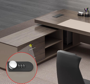 Escritorio Ejecutivo Moderno de Lujo con Paneles de Madera, Muebles de Oficina Comerciales Modulares y Personalizables para Jefes/Directores, Hogar, Escuela, <span class=keywords><strong>Hotel</strong></span> - Product Image 4