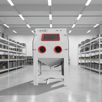 Machine de sablage manuelle à cartouche haute efficacité ANTAI AT-9090BD avec billes d'acier et PLC pour une productivité élevée