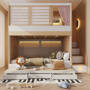 Cama Alta <span class=keywords><strong>Infantil</strong></span> JINS con <span class=keywords><strong>Cajones</strong></span>, Diseño Moderno, Cómoda y Duradera para Dormitorio - Product Image 2