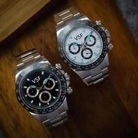 Montre mécanique sport pour homme VS Factory avec mouvement 4130 et 4131, verre saphir et design mécanique cosmique