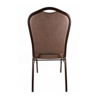 Chaises empilables en fer à texture martelée avec revêtement en cuir durable pour salon appartement hôpital atelier ou entrée